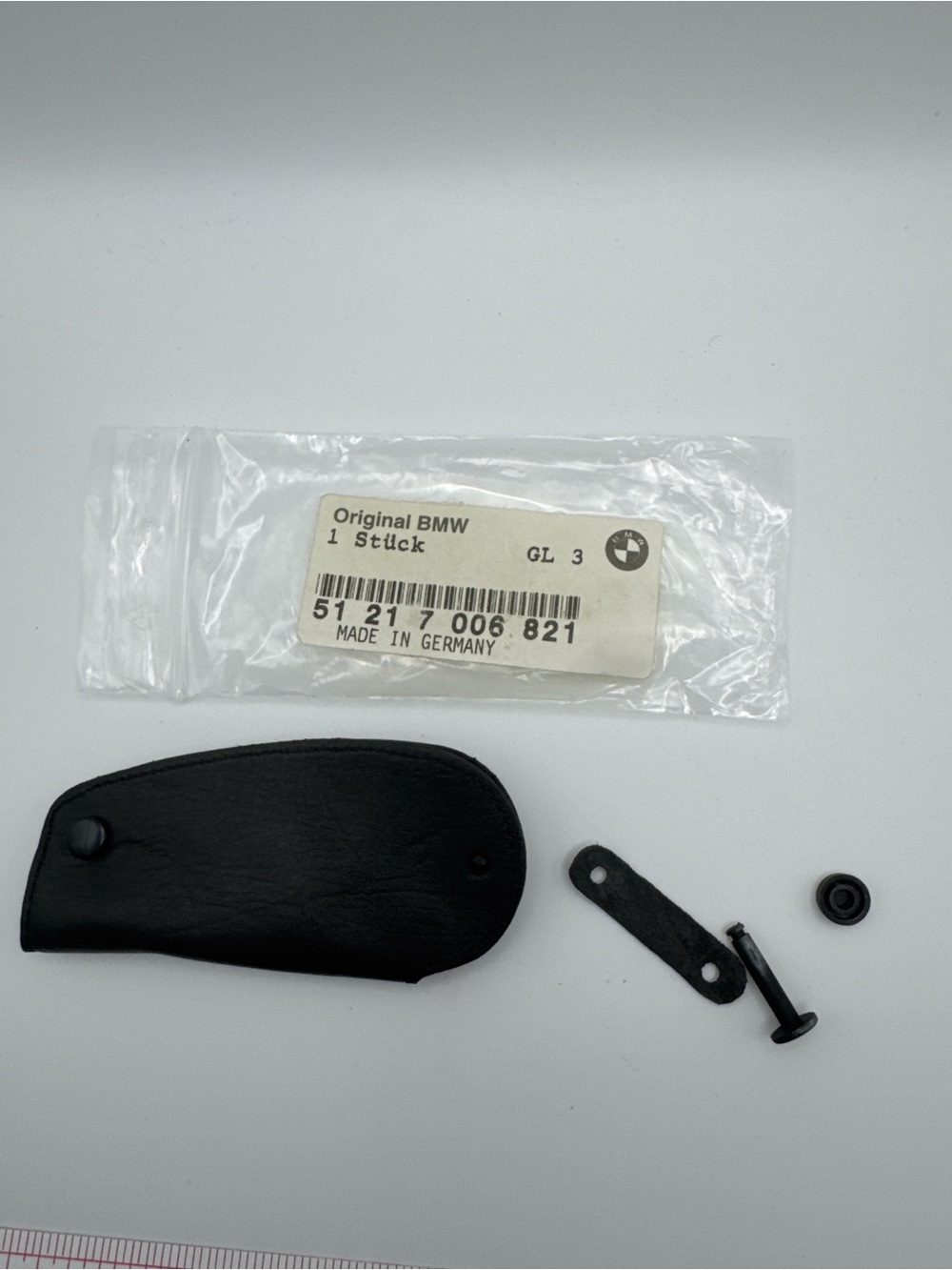 Vtg BMW OEM Leather Cover Trim Kit 51 21 7 006 821 Made in Germany New Old Stock
